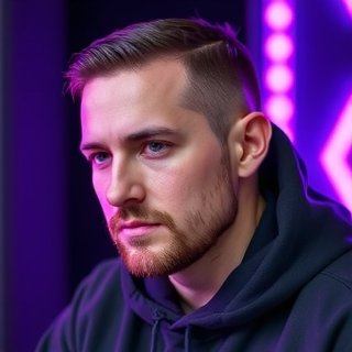 Jordan Hale, Lead Designer - Stylized portrait of game designer